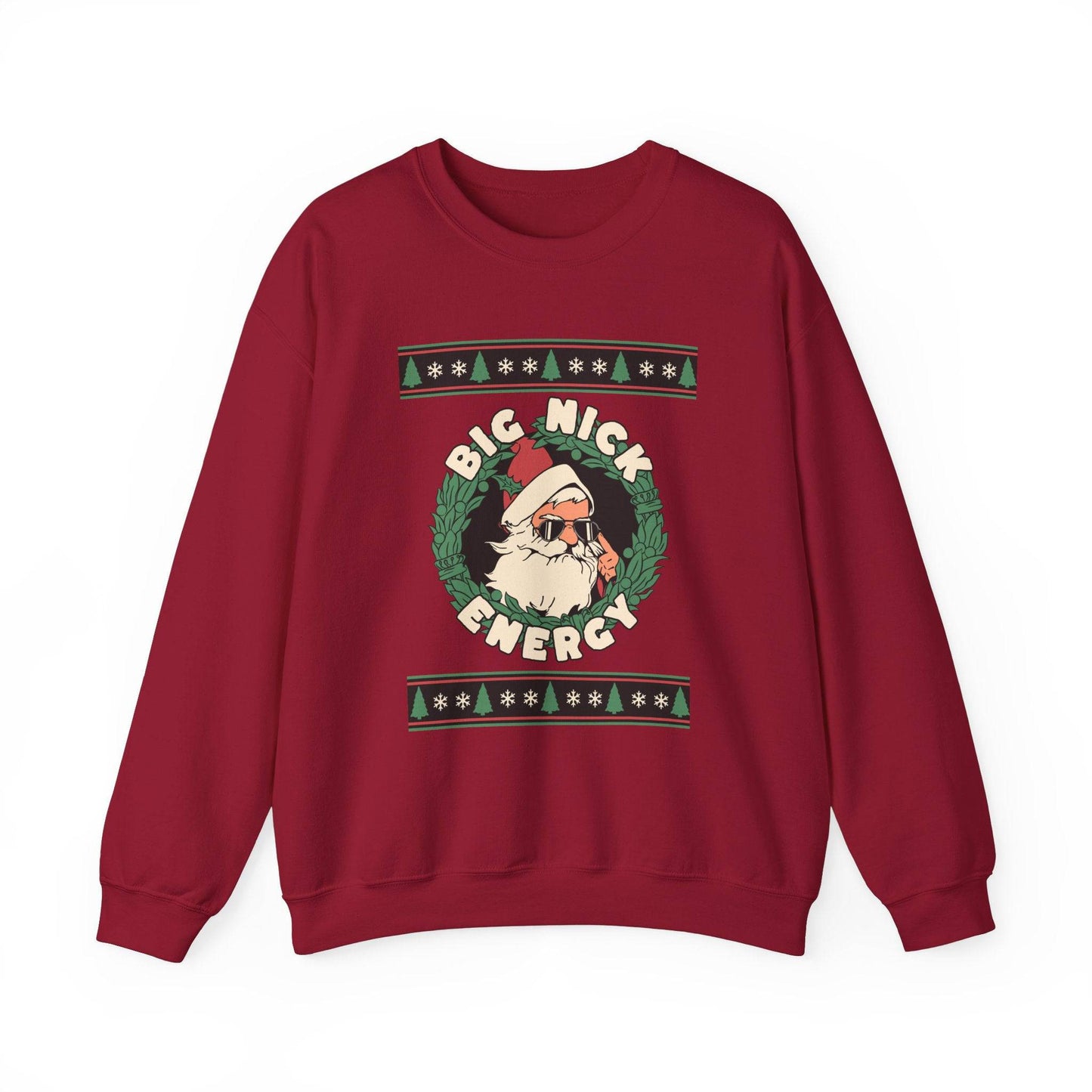Big Nick Energy Funny Santa Christmas Sweatshirt Gift - Goateez Style