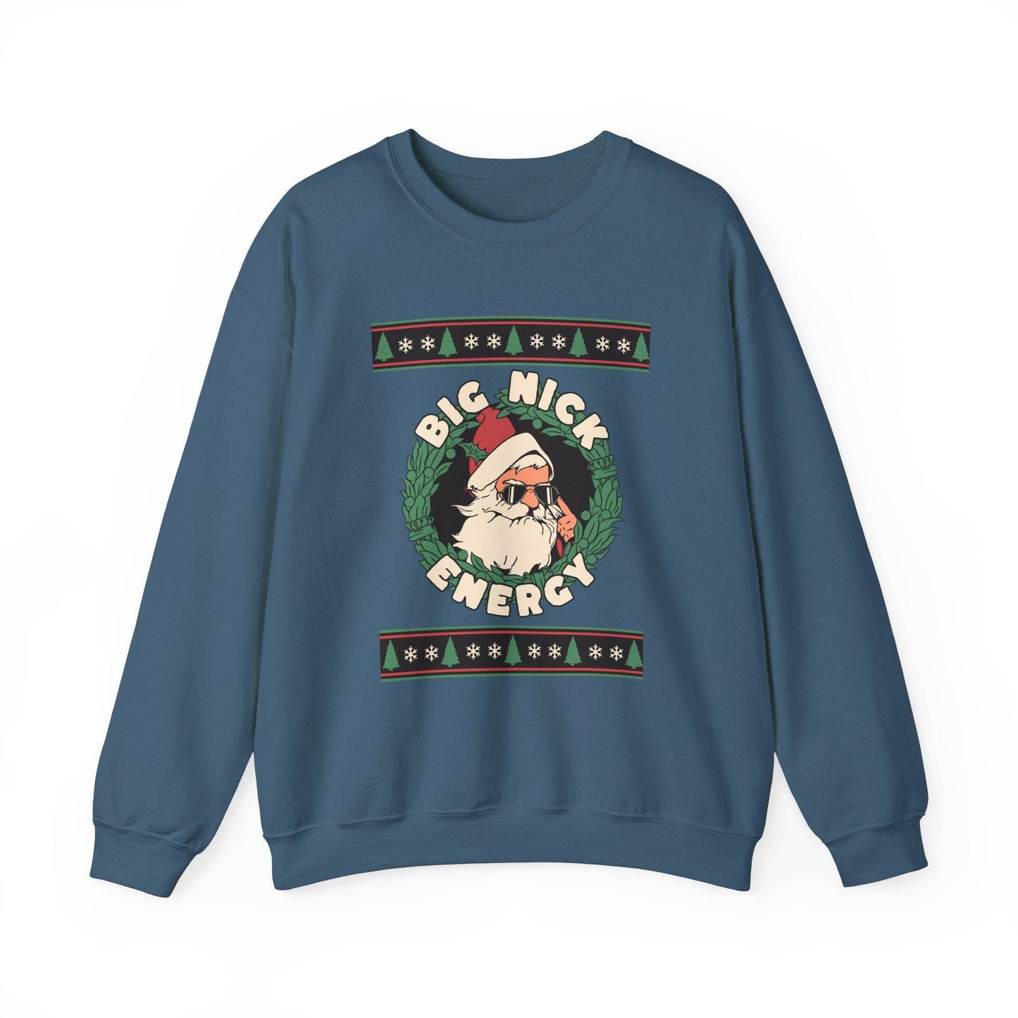 Big Nick Energy Funny Santa Christmas Sweatshirt Gift - Goateez Style