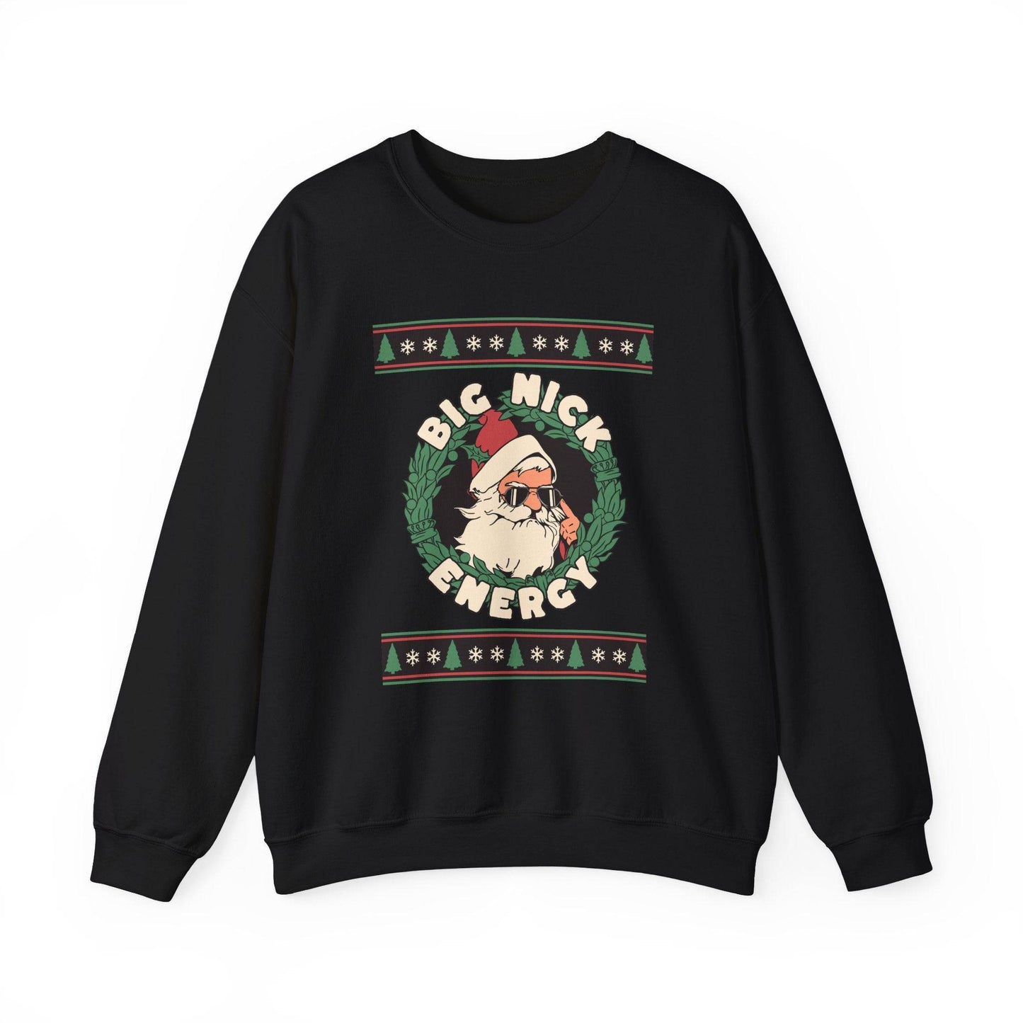Big Nick Energy Funny Santa Christmas Sweatshirt Gift - Goateez Style