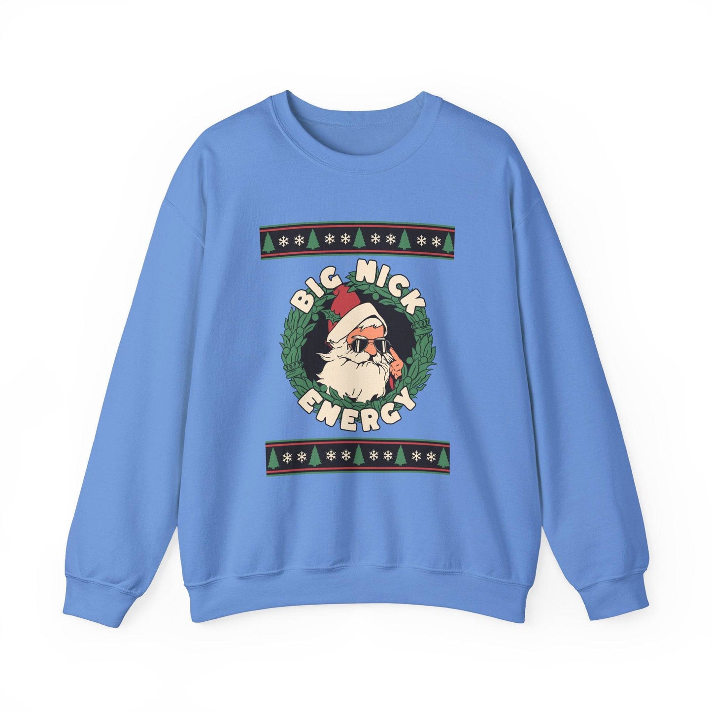 Big Nick Energy Funny Santa Christmas Sweatshirt Gift - Goateez Style