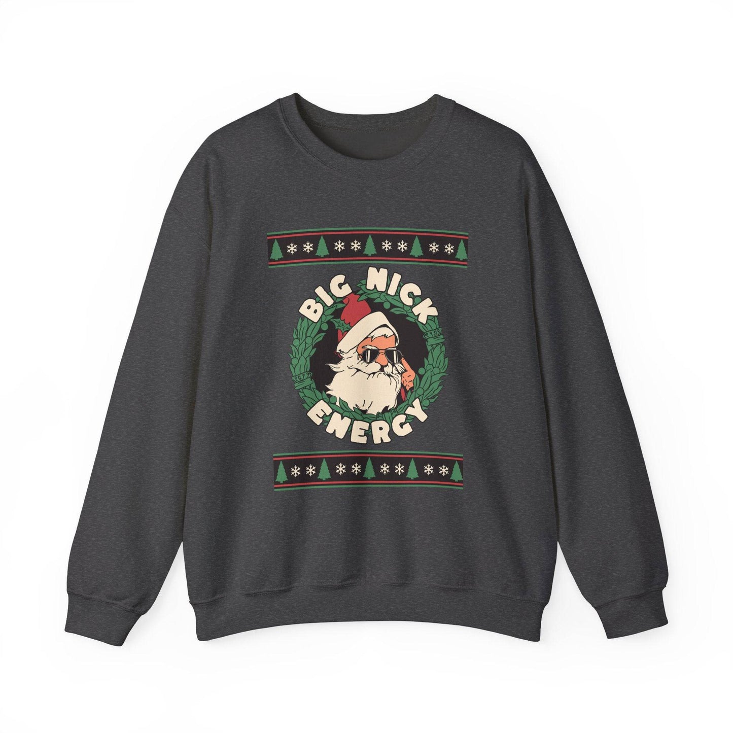 Big Nick Energy Funny Santa Christmas Sweatshirt Gift - Goateez Style