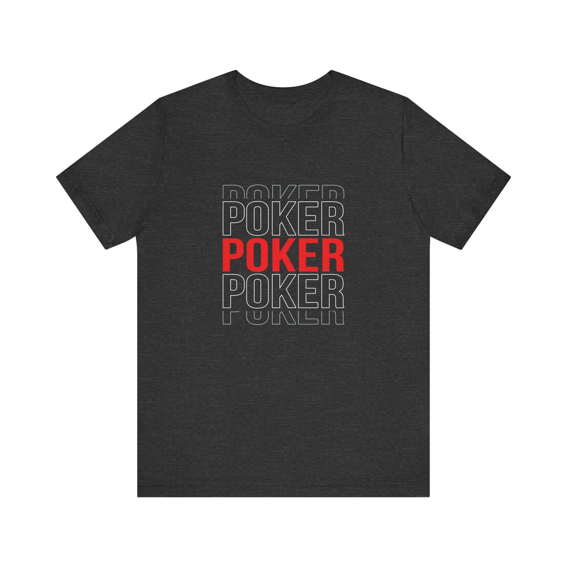 Bold Poker Design T-Shirt - Stylish Card Game Tee - Goateez Style