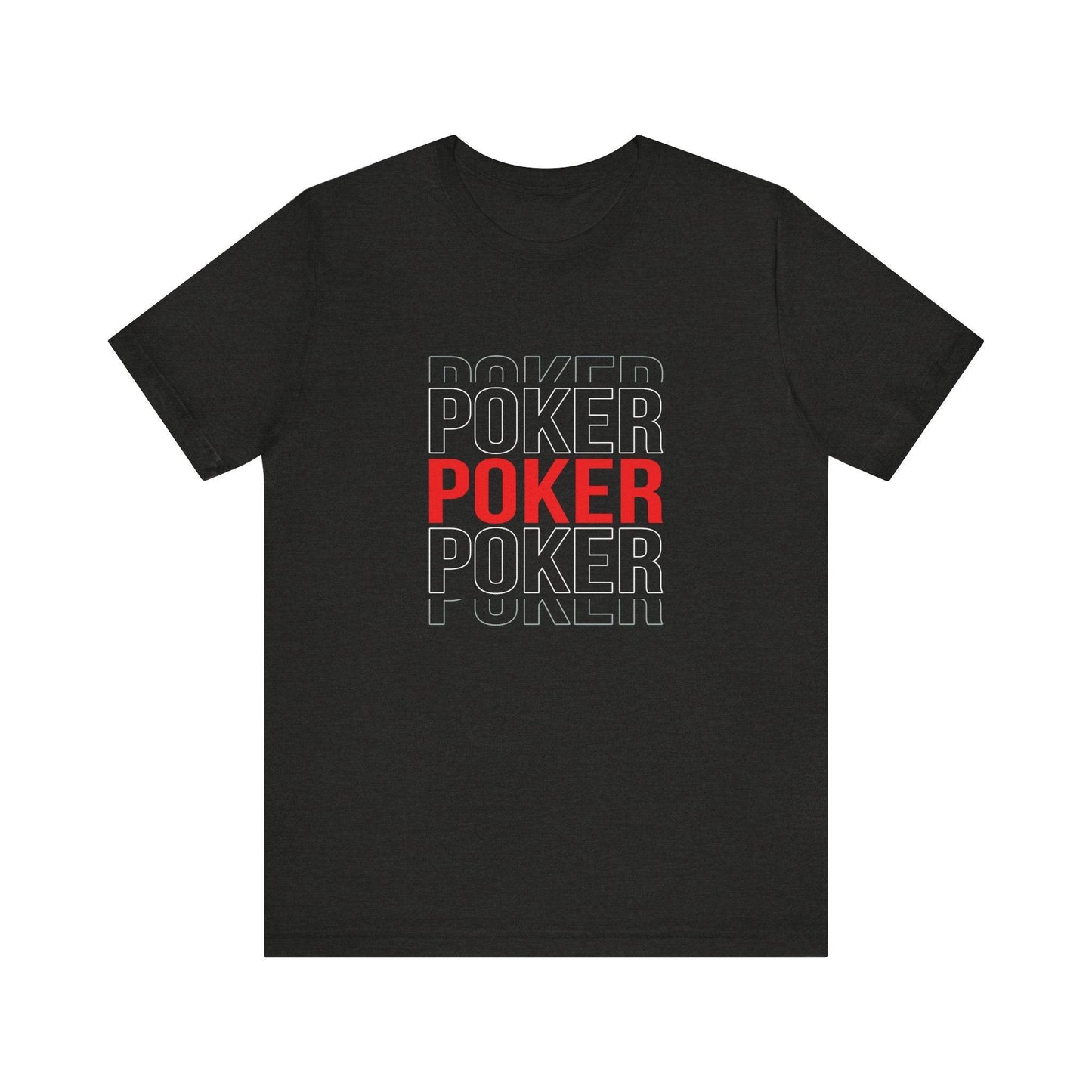 Bold Poker Design T-Shirt - Stylish Card Game Tee - Goateez Style