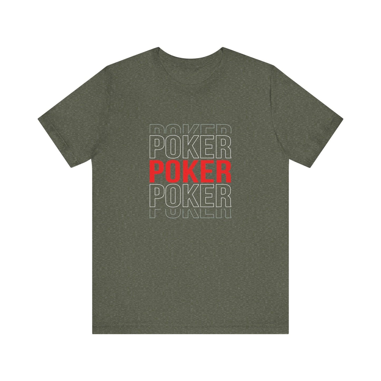 Bold Poker Design T-Shirt - Stylish Card Game Tee - Goateez Style