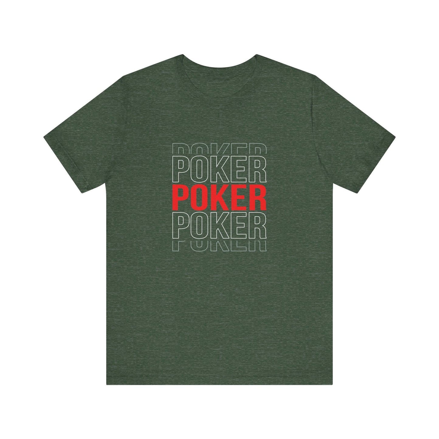 Bold Poker Design T-Shirt - Stylish Card Game Tee - Goateez Style