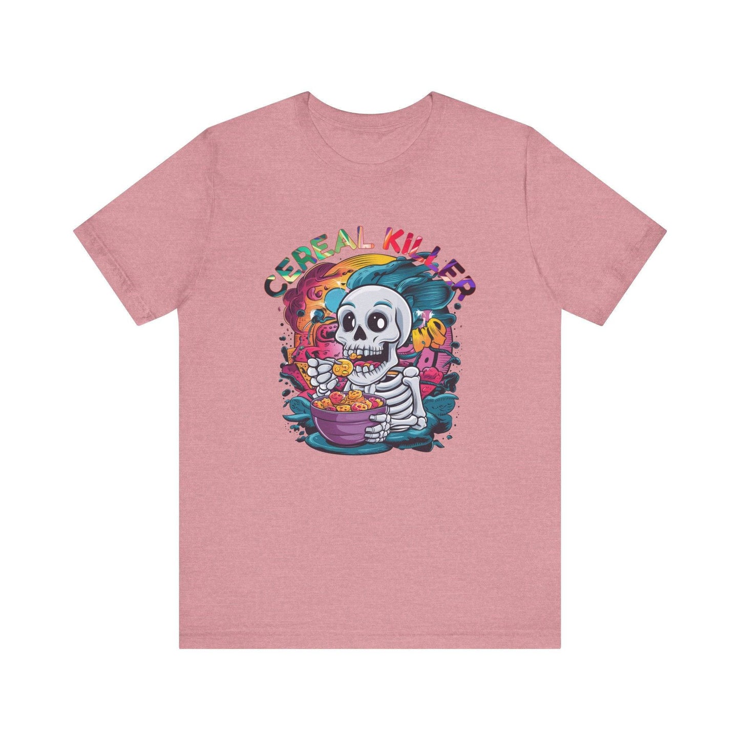 Cereal Killer Funny Skeleton T-Shirt - Punny Breakfast Humor Tee - Goateez Style