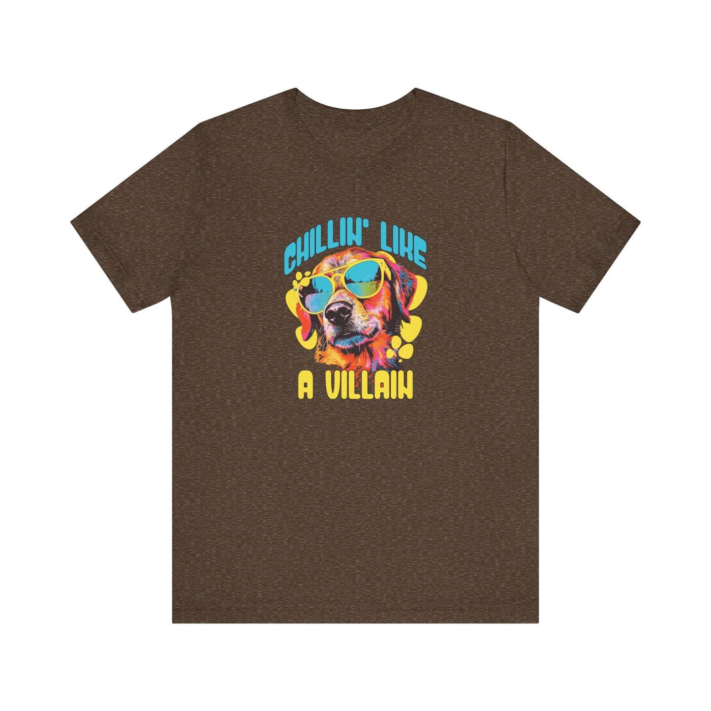 Chillin' Like a Villain Funny Dog T-Shirt - Goateez Style