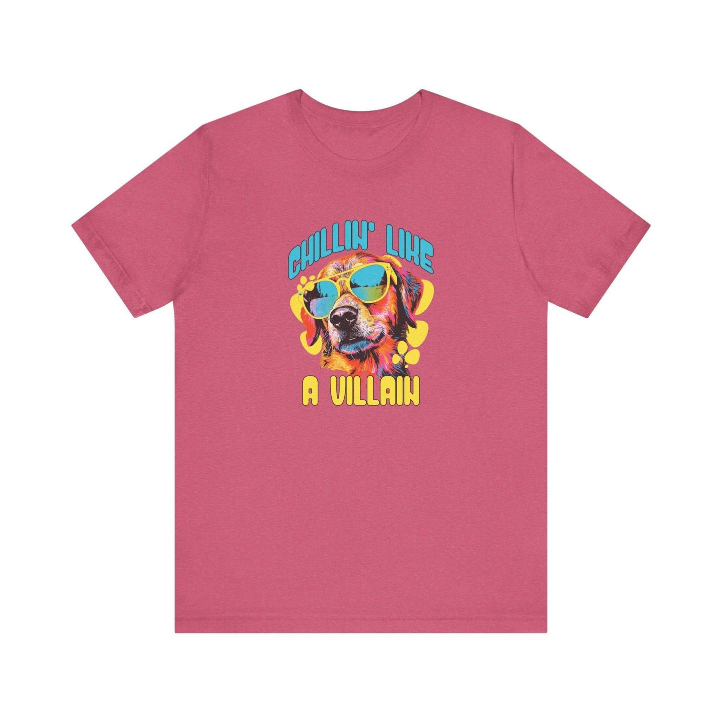 Chillin' Like a Villain Funny Dog T-Shirt - Goateez Style