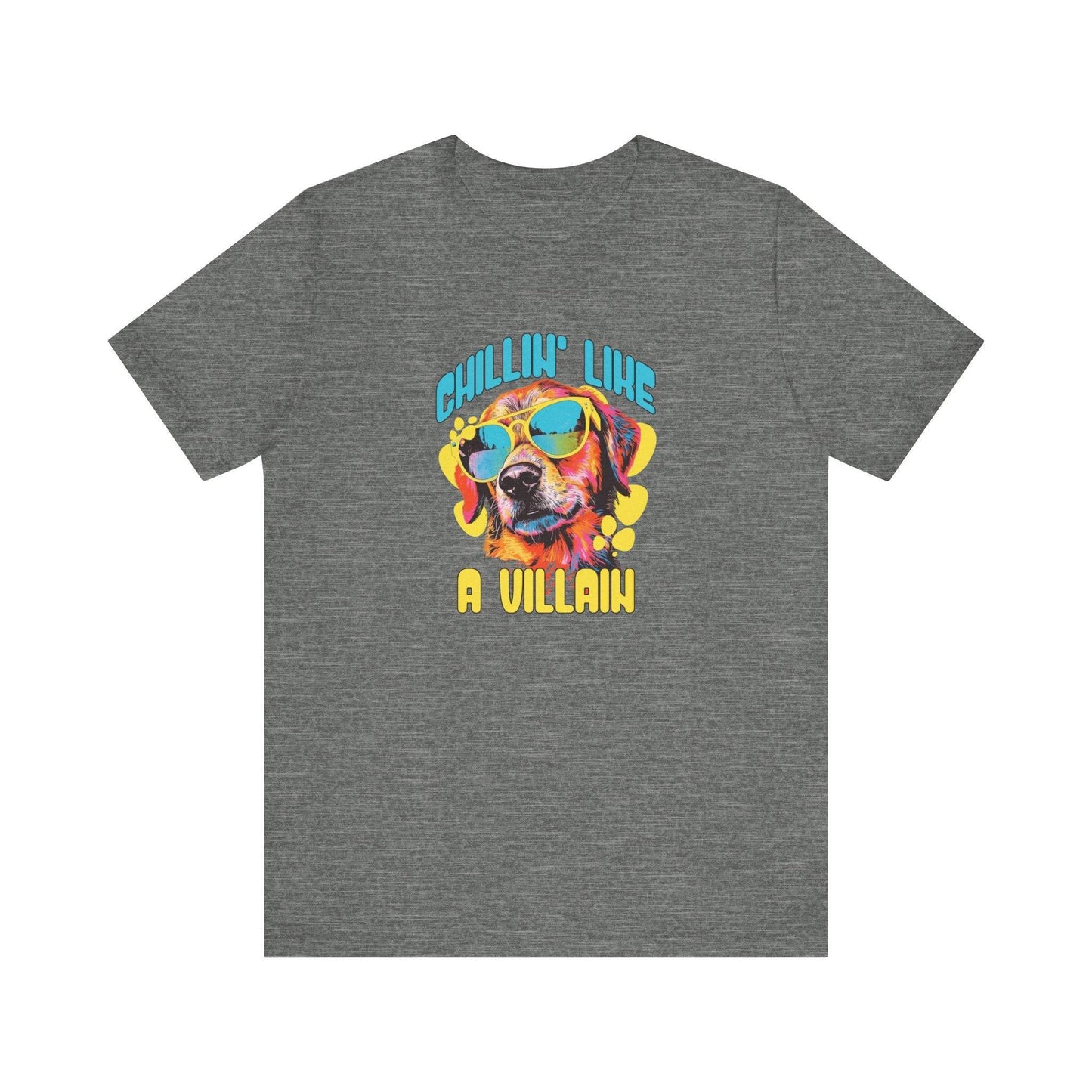 Chillin' Like a Villain Funny Dog T-Shirt - Goateez Style