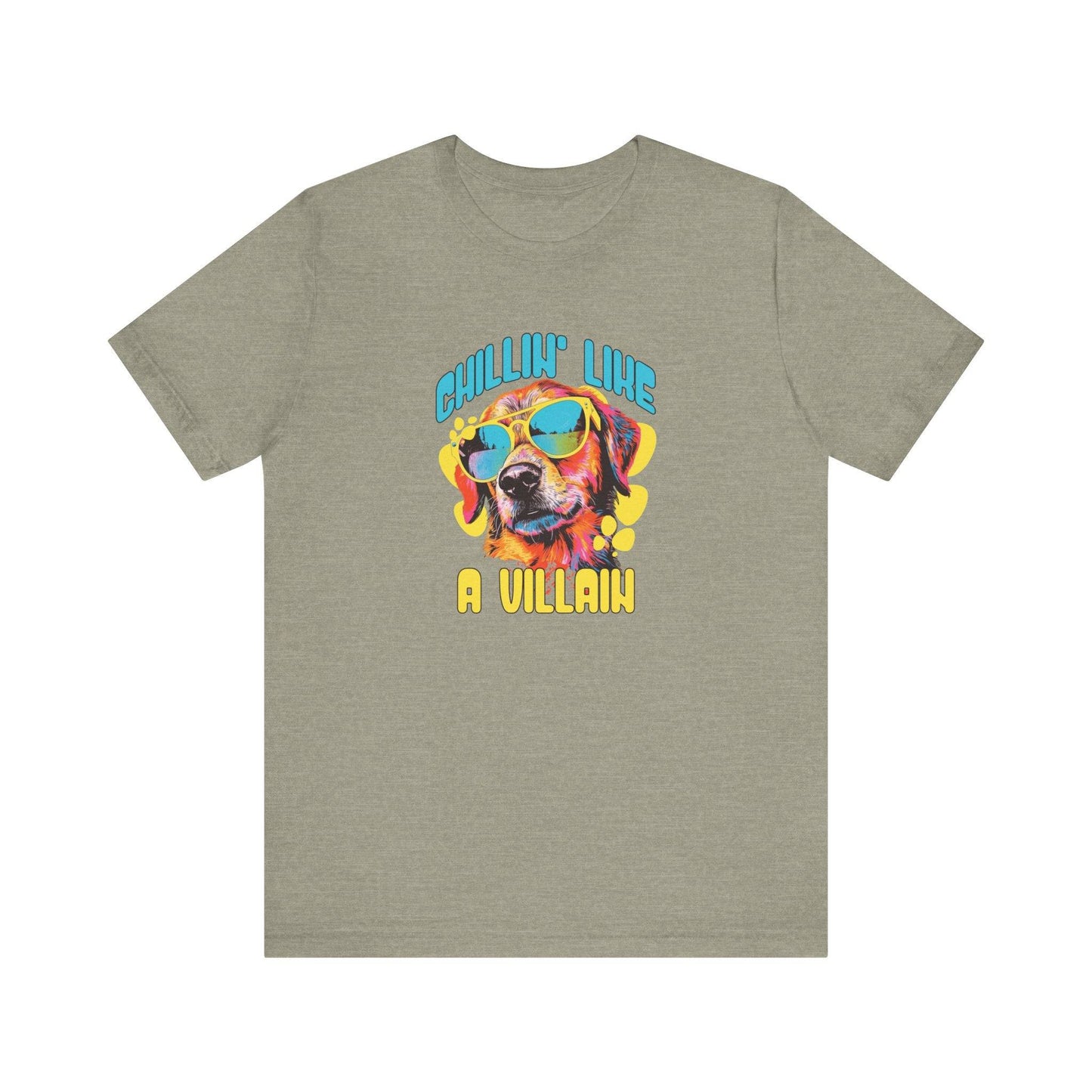 Chillin' Like a Villain Funny Dog T-Shirt - Goateez Style