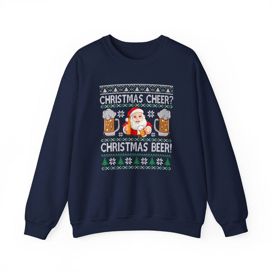 Christmas Beer Santa Funny Holiday Sweatshirt - Goateez Style