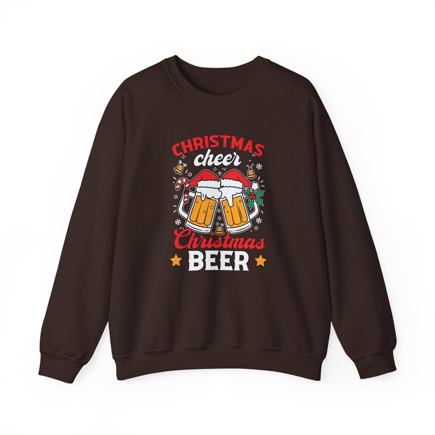 Christmas Cheer Beer Sweatshirt Funny Holiday Drinking Shirt - Goateez Style