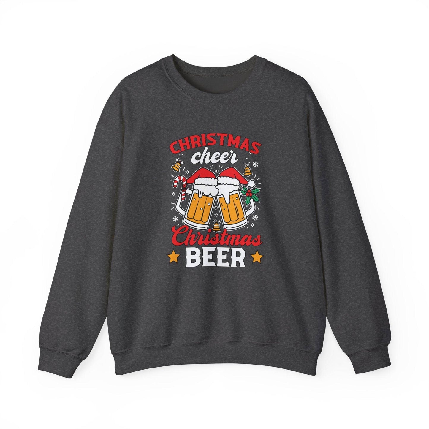 Christmas Cheer Beer Sweatshirt Funny Holiday Drinking Shirt - Goateez Style