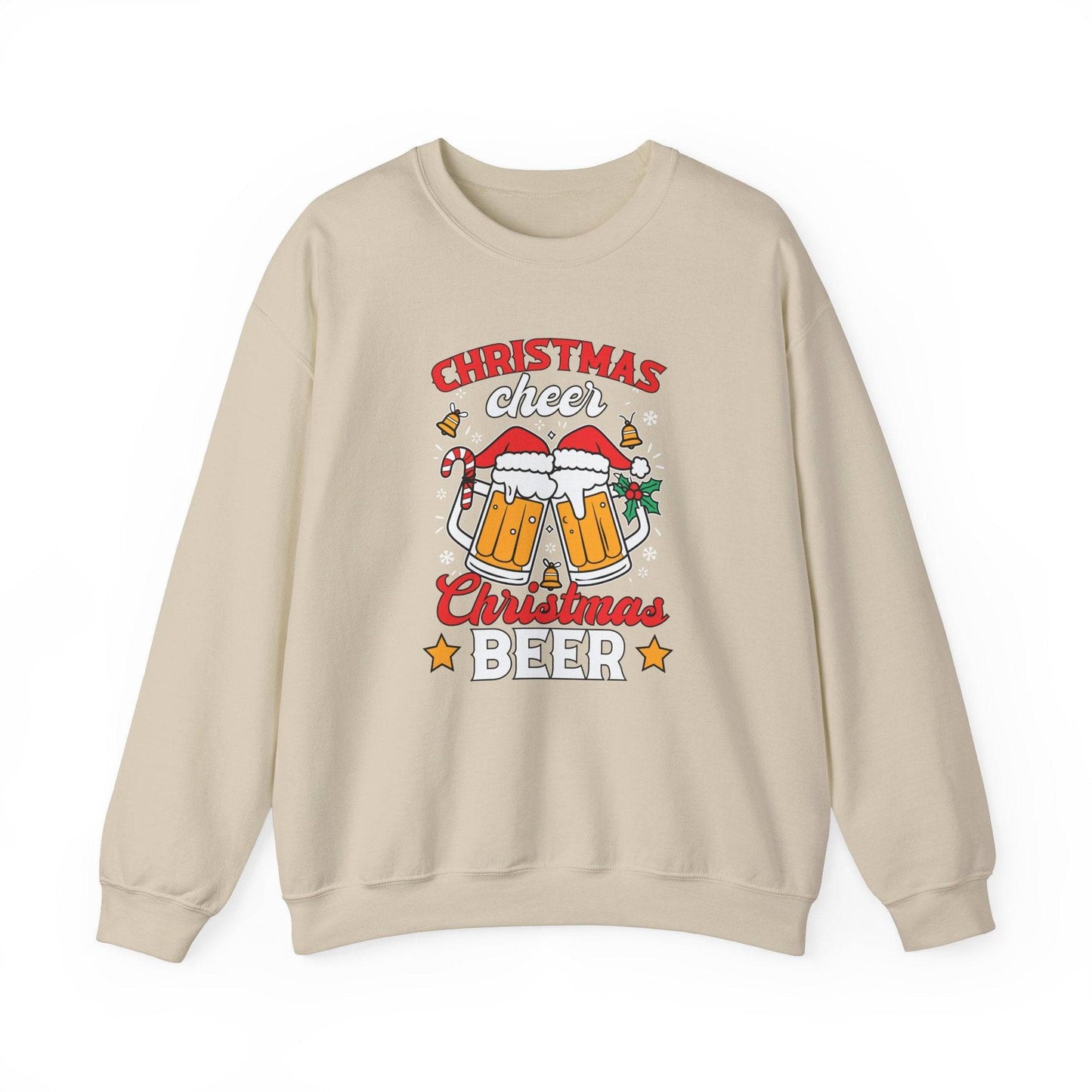 Christmas Cheer Beer Sweatshirt Funny Holiday Drinking Shirt - Goateez Style