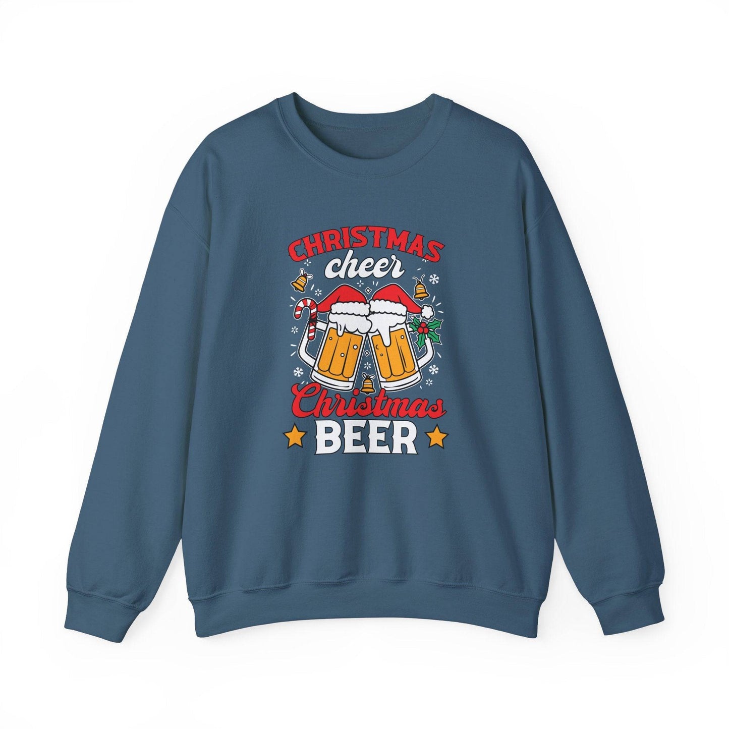 Christmas Cheer Beer Sweatshirt Funny Holiday Drinking Shirt - Goateez Style