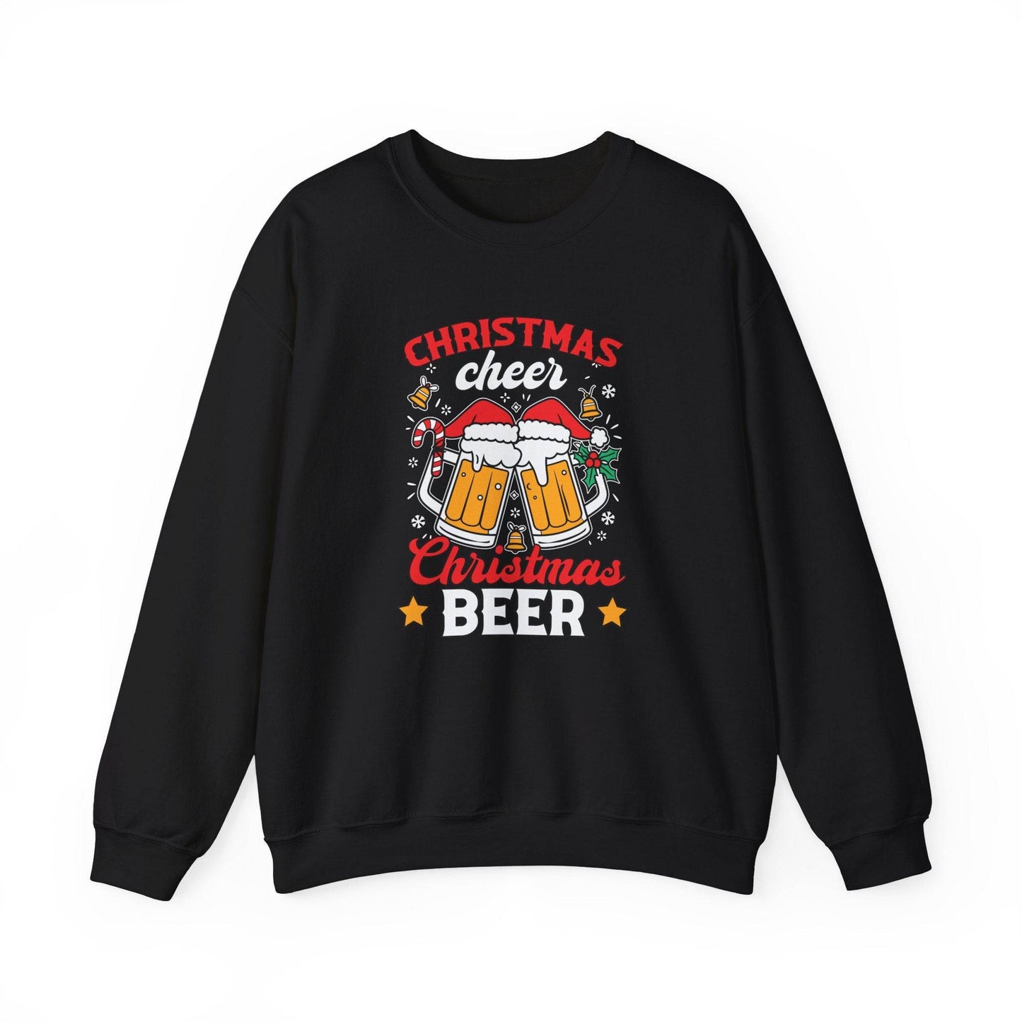 Christmas Cheer Beer Sweatshirt Funny Holiday Drinking Shirt - Goateez Style