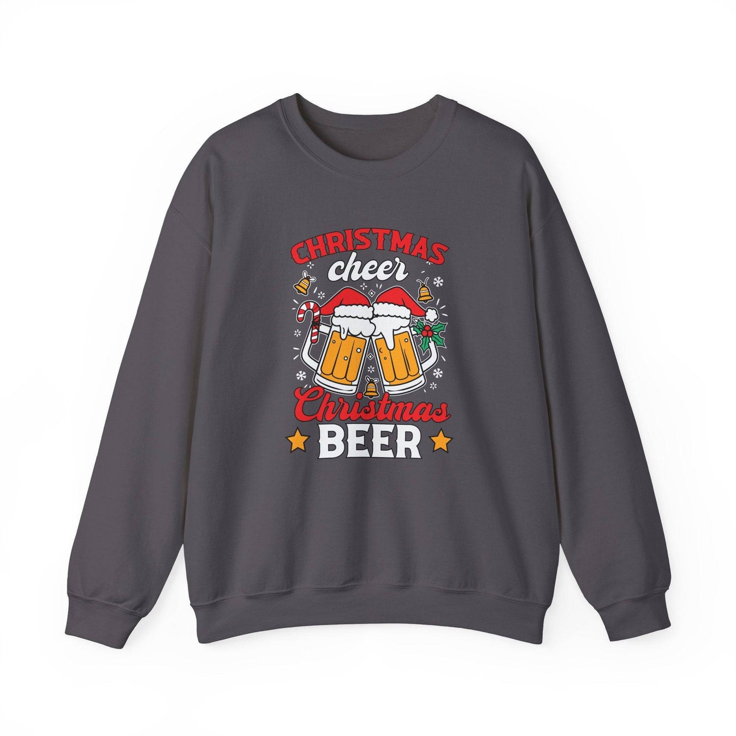 Christmas Cheer Beer Sweatshirt Funny Holiday Drinking Shirt - Goateez Style
