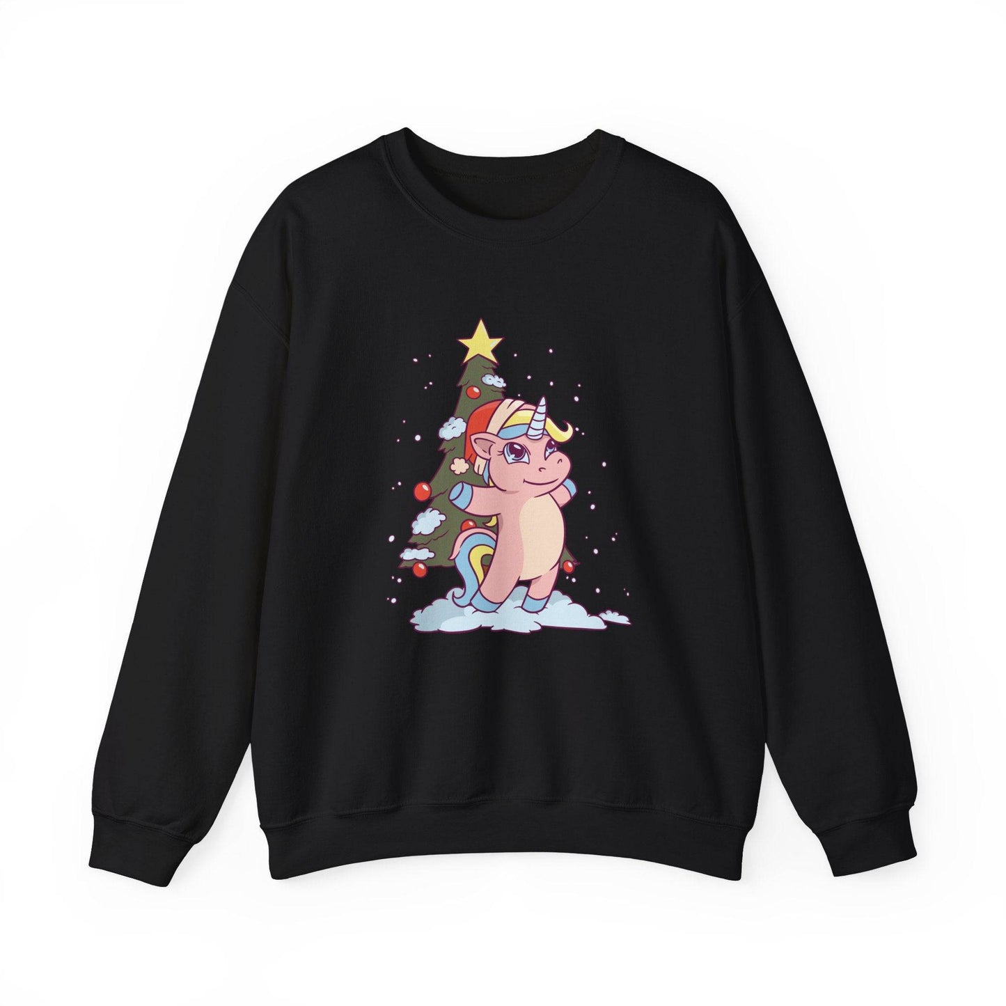 Christmas Unicorn Sweatshirt - Cute and Festive Holiday Magic - Goateez Style