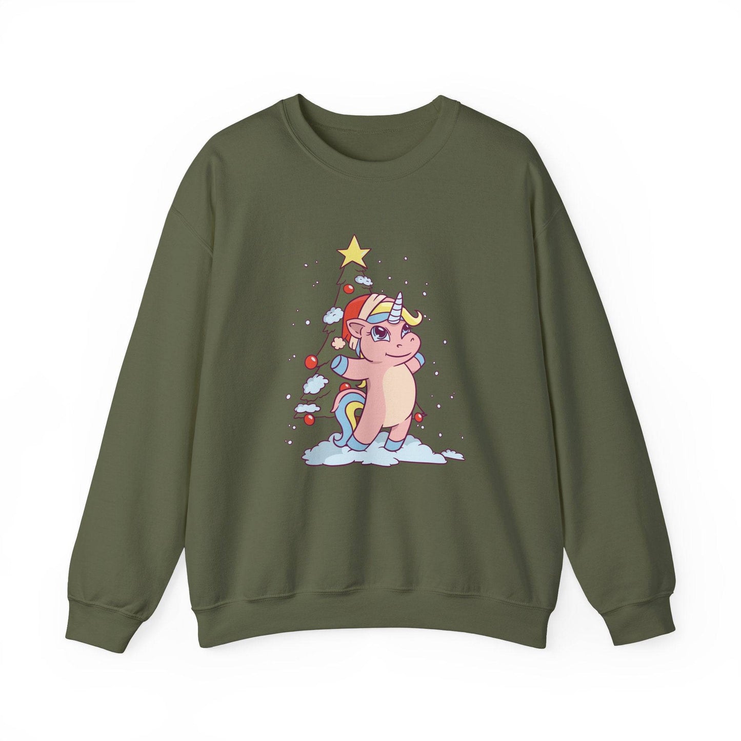 Christmas Unicorn Sweatshirt - Cute and Festive Holiday Magic - Goateez Style