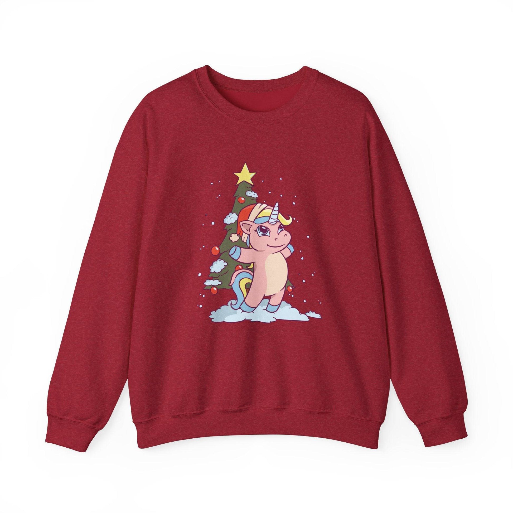 Christmas Unicorn Sweatshirt - Cute and Festive Holiday Magic - Goateez Style