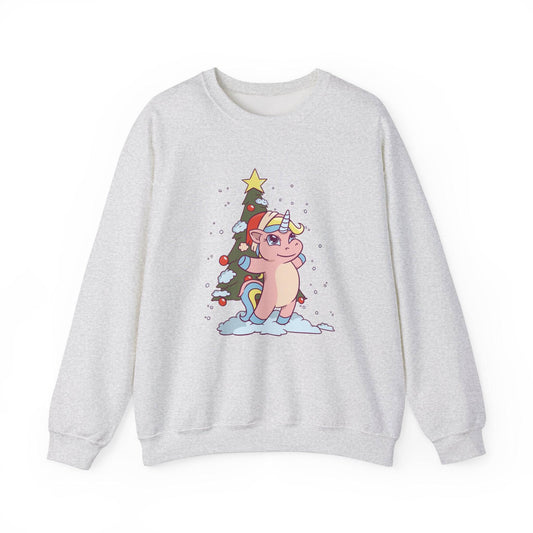 Christmas Unicorn Sweatshirt - Cute and Festive Holiday Magic - Goateez Style