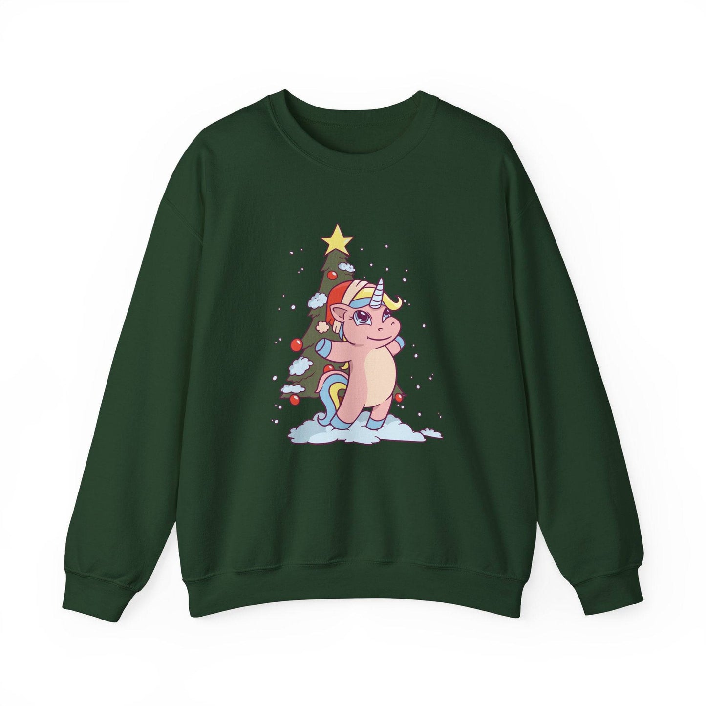 Christmas Unicorn Sweatshirt - Cute and Festive Holiday Magic - Goateez Style
