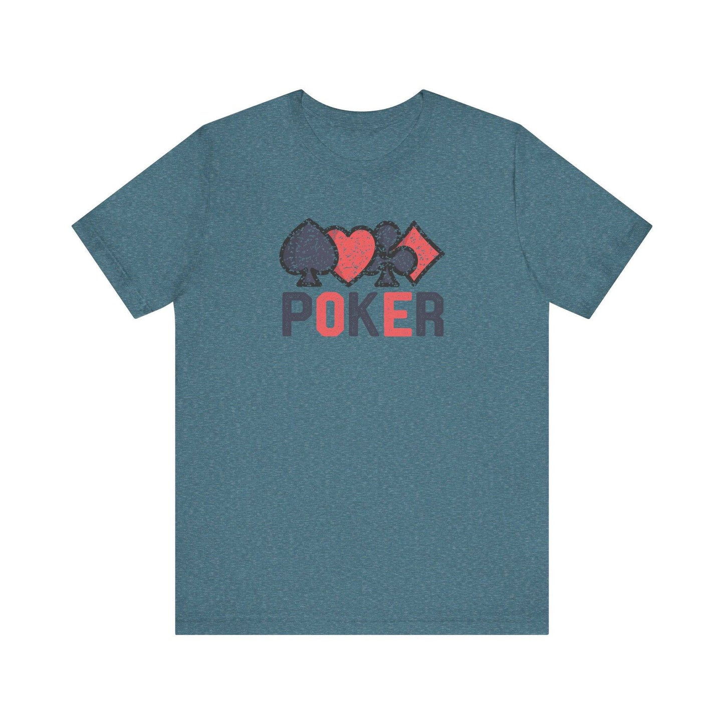 Classic Poker T-Shirt - Vintage Card Game Lover Tee - Goateez Style