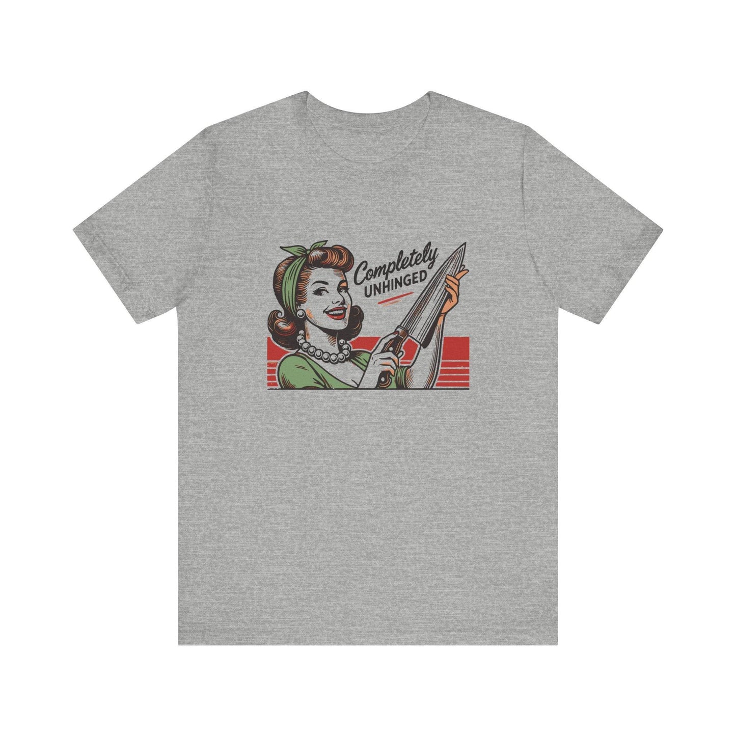 Completely Unhinged Retro T-Shirt - Fun and Edgy Graphic Tee - Goateez Style