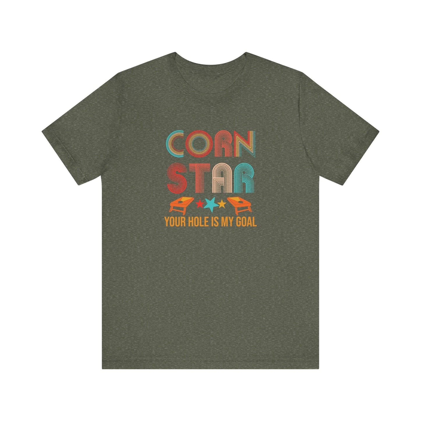 Corn Star T-Shirt - Funny Cornhole Graphic Tee - Goateez Style