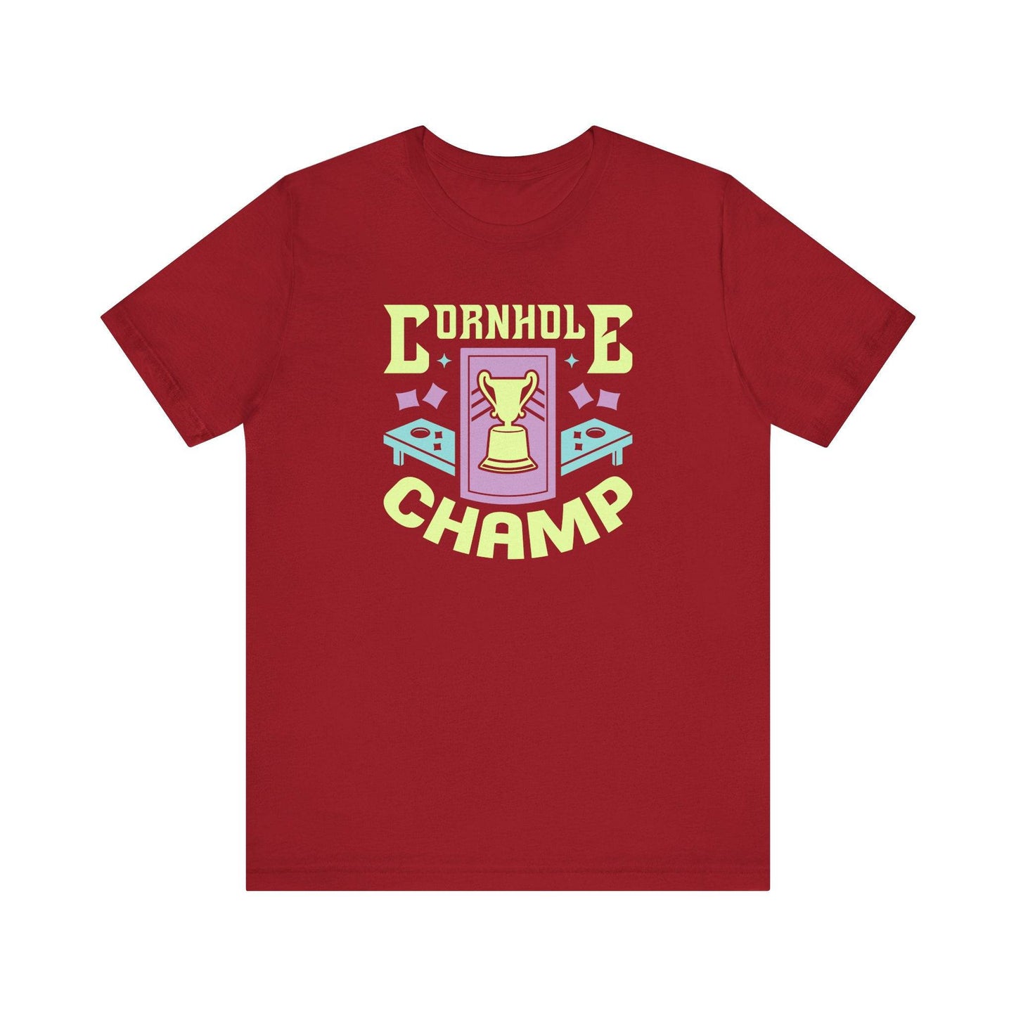 Cornhole Champ - Victory Trophy T-Shirt - Goateez Style