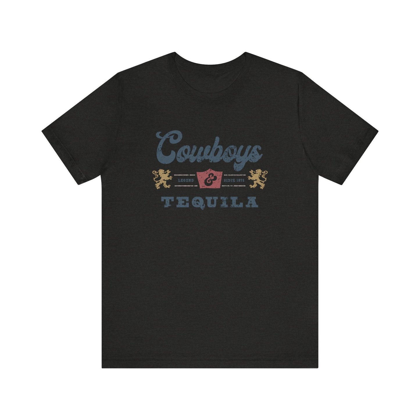 Cowboys and Tequila T-Shirt - Vintage Western Design - Goateez Style