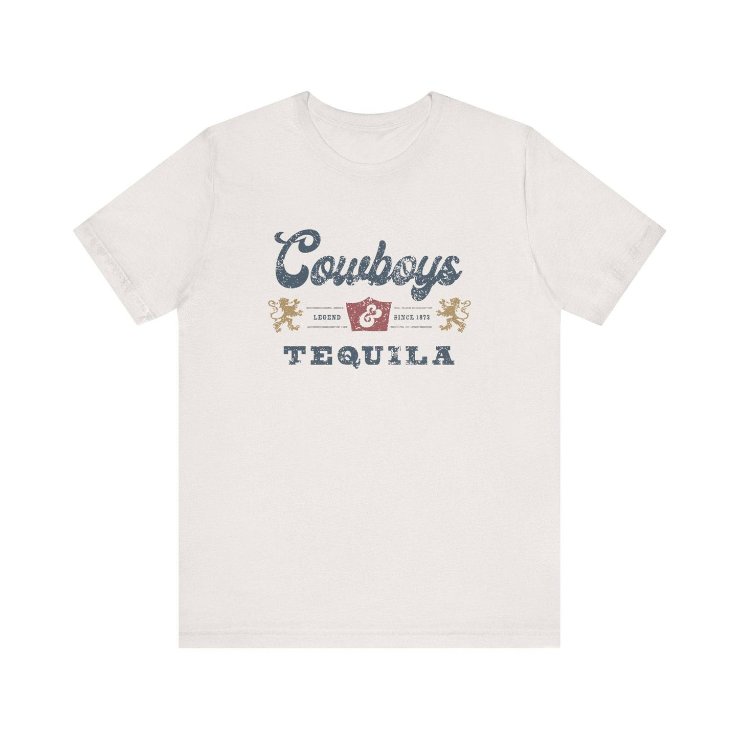 Cowboys and Tequila T-Shirt - Vintage Western Design - Goateez Style