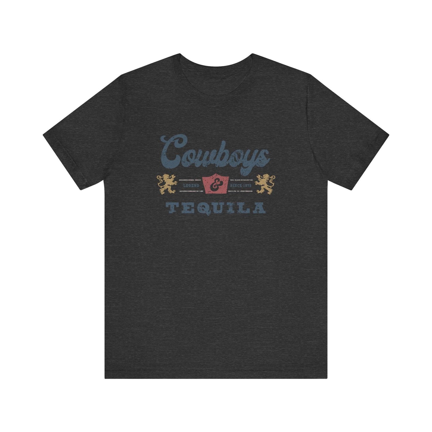 Cowboys and Tequila T-Shirt - Vintage Western Design - Goateez Style