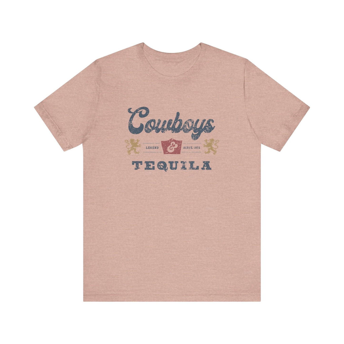 Cowboys and Tequila T-Shirt - Vintage Western Design - Goateez Style