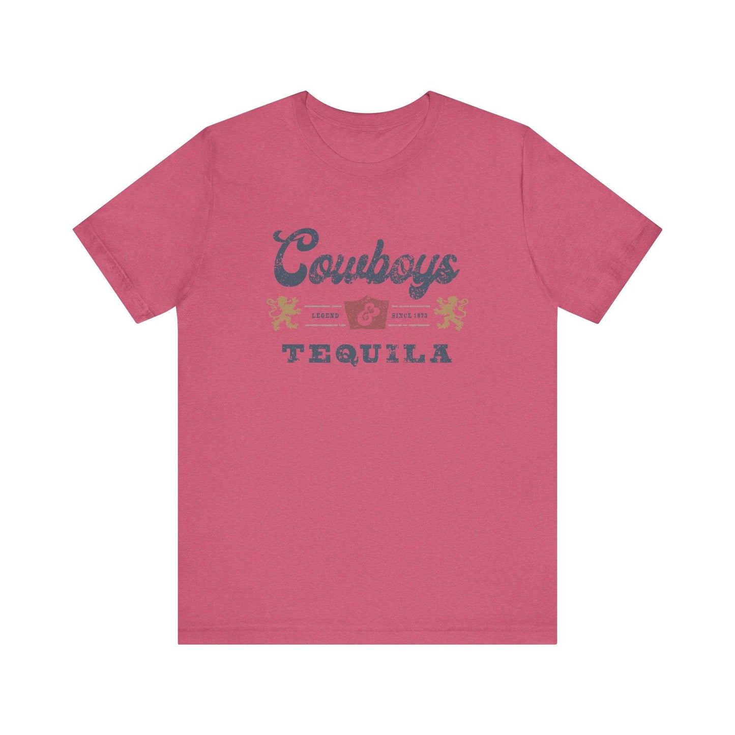 Cowboys and Tequila T-Shirt - Vintage Western Design - Goateez Style