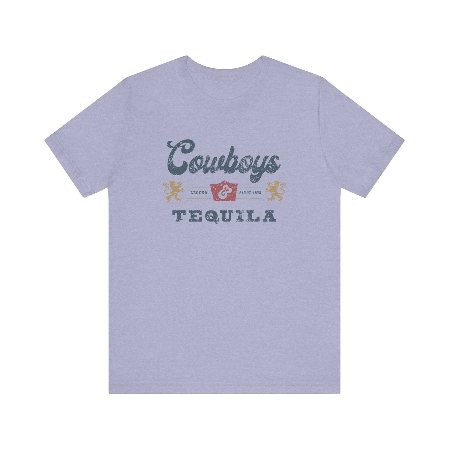 Cowboys and Tequila T-Shirt - Vintage Western Design - Goateez Style