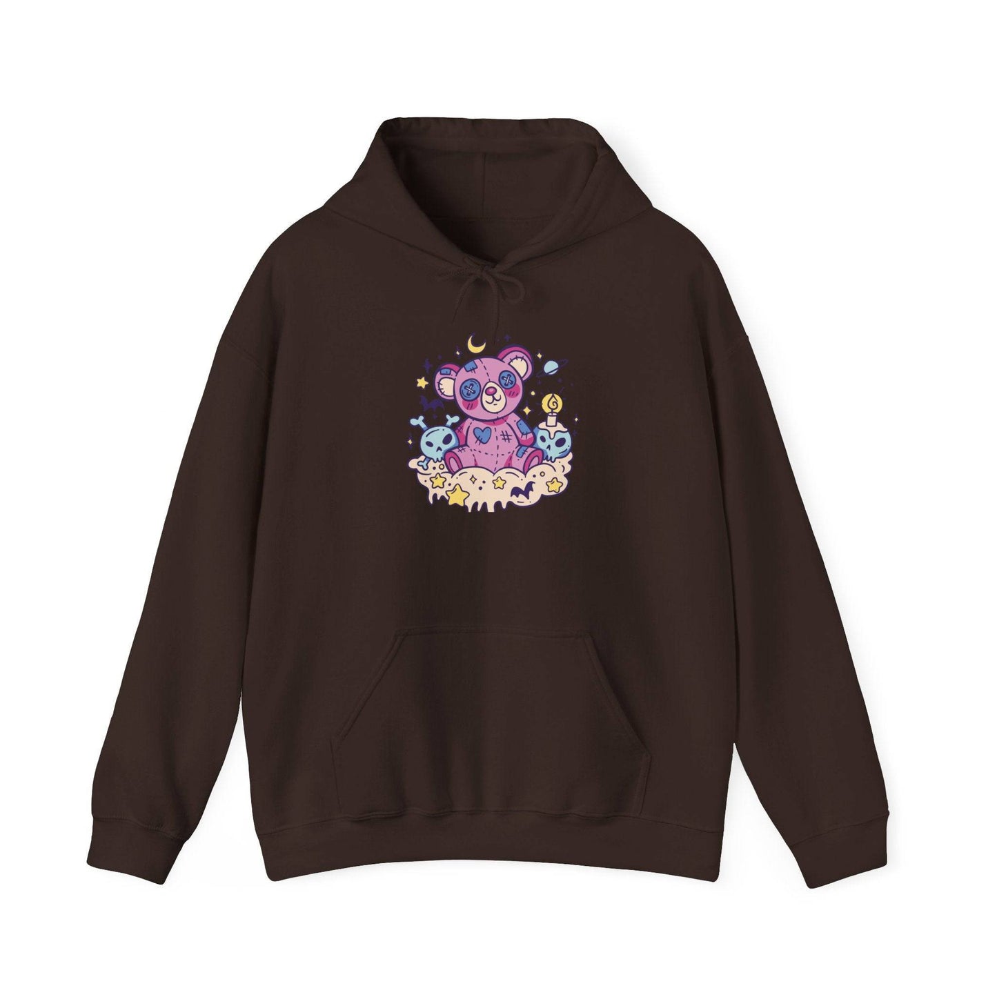 Creepy Kawaii Teddy Bear Hoodie - Cute and Spooky Unisex Hooded Sweatshirt - Goateez Style