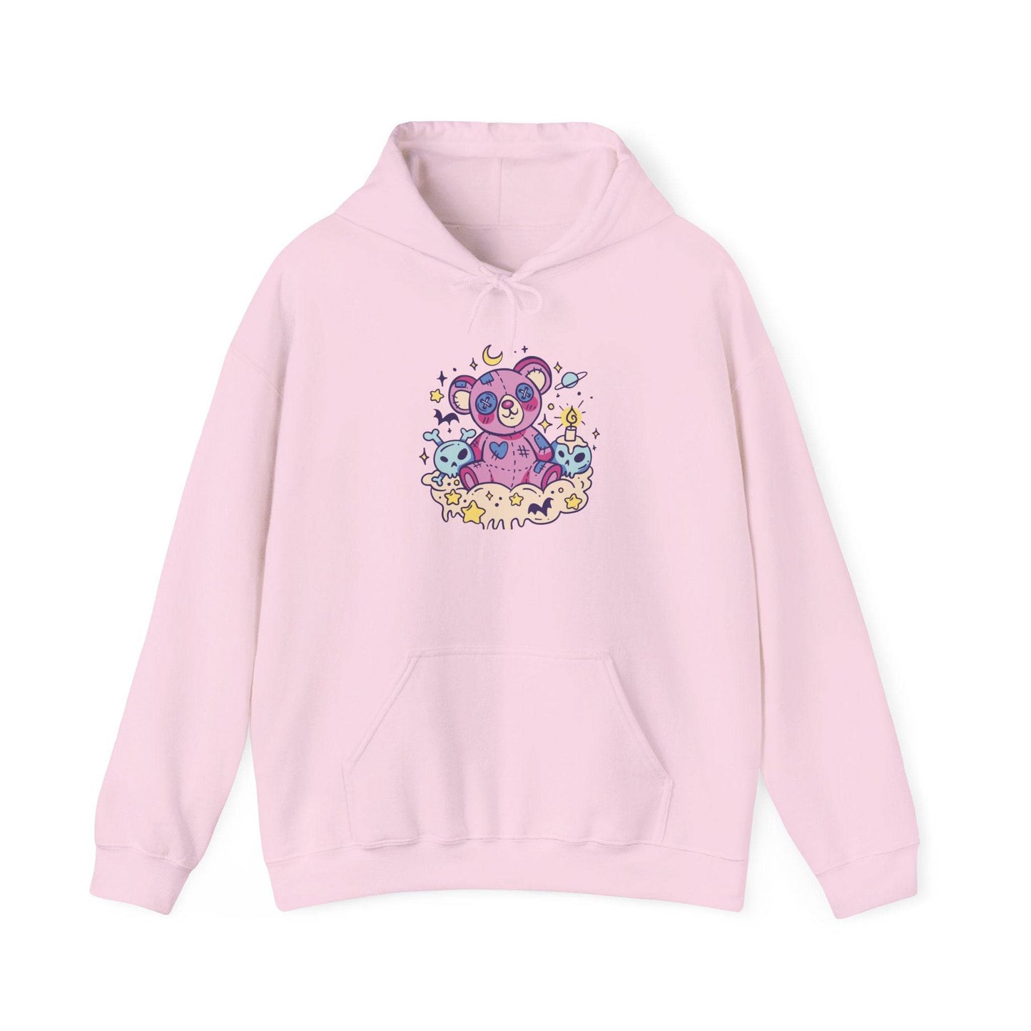 Creepy Kawaii Teddy Bear Hoodie - Cute and Spooky Unisex Hooded Sweatshirt - Goateez Style