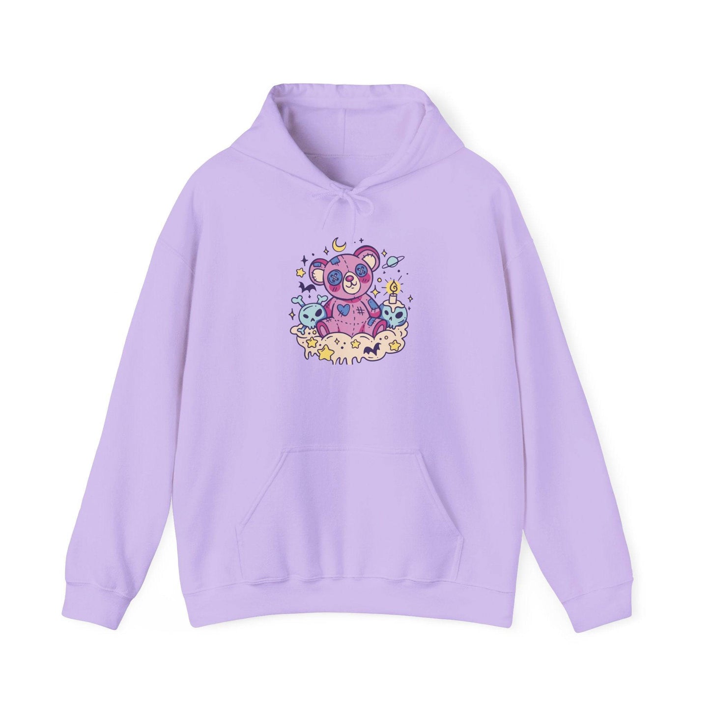 Creepy Kawaii Teddy Bear Hoodie - Cute and Spooky Unisex Hooded Sweatshirt - Goateez Style