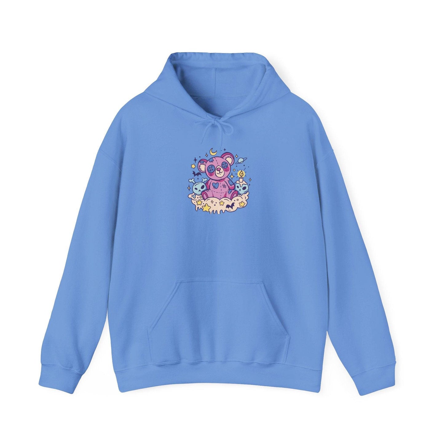 Creepy Kawaii Teddy Bear Hoodie - Cute and Spooky Unisex Hooded Sweatshirt - Goateez Style