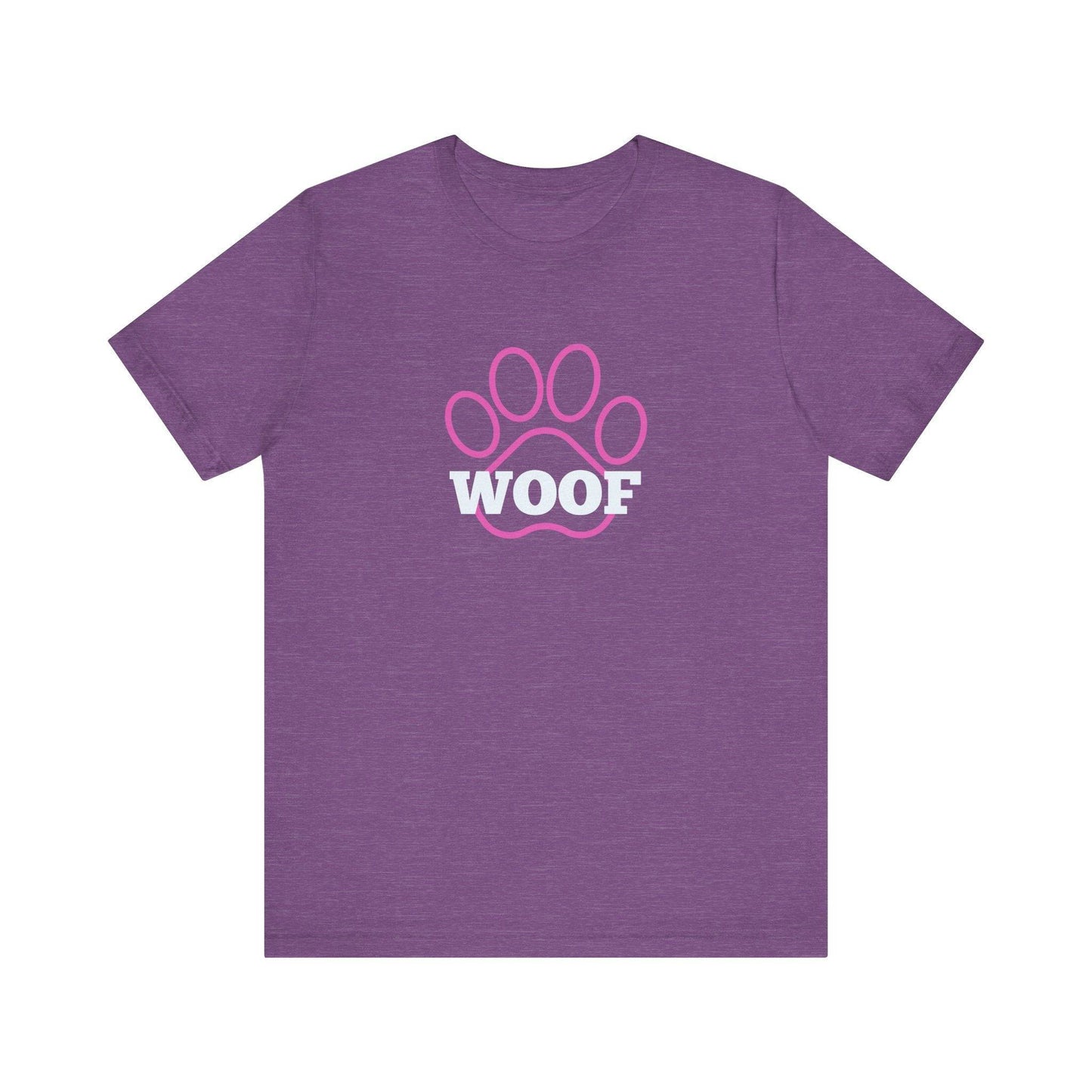 Cute Pink Woof Dog Paw T-Shirt - Goateez Style