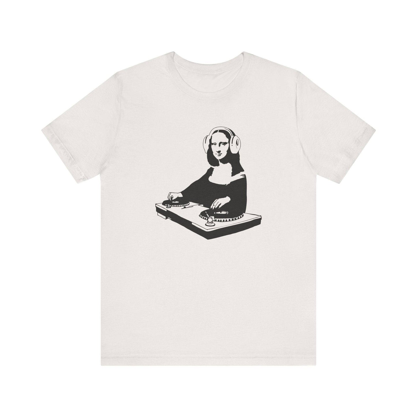 DJ Mona Lisa T-Shirt - Cool Art and Music Fusion Tee - Goateez Style