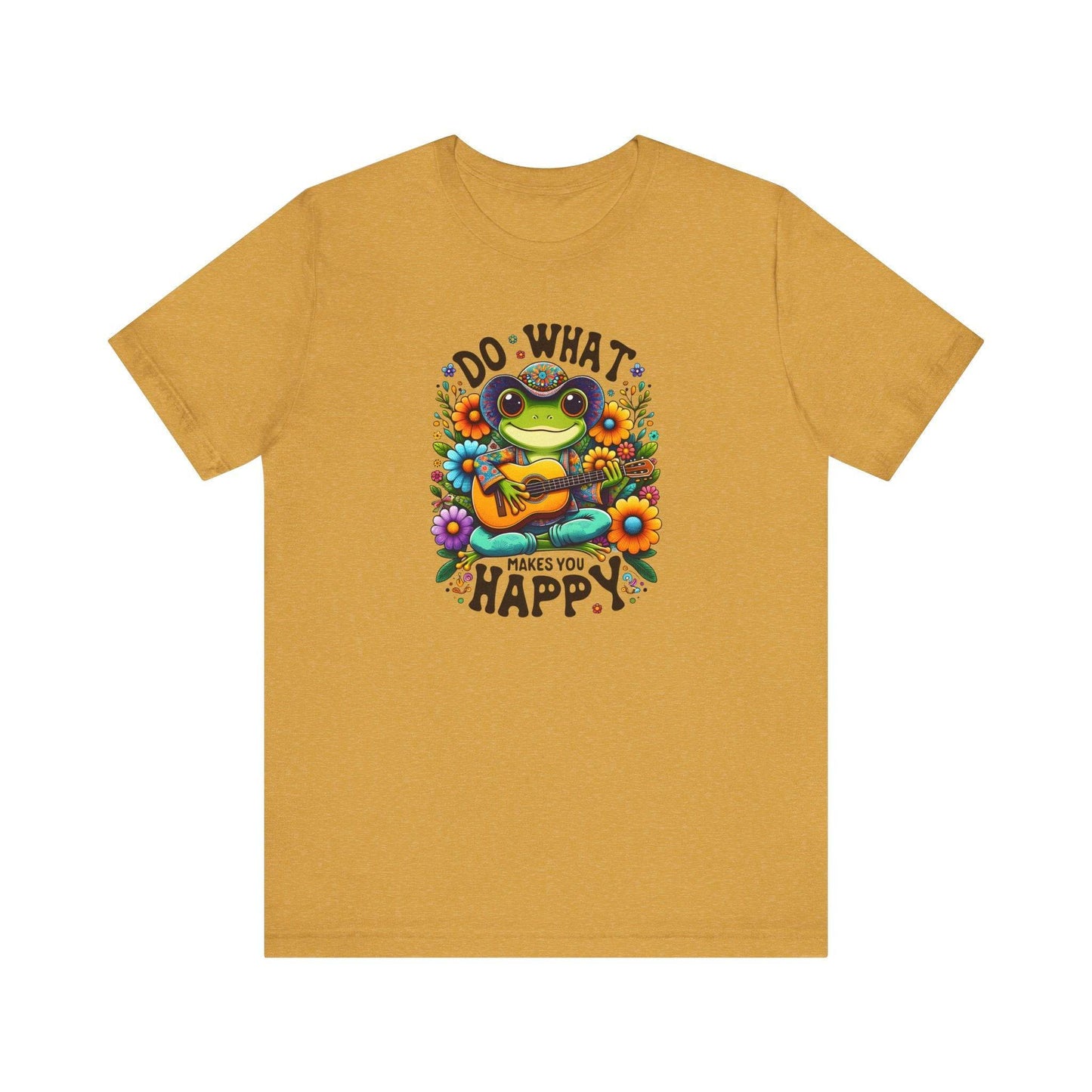 Do What Makes You Happy Frog T-Shirt - Cute Motivational Tee - Goateez Style