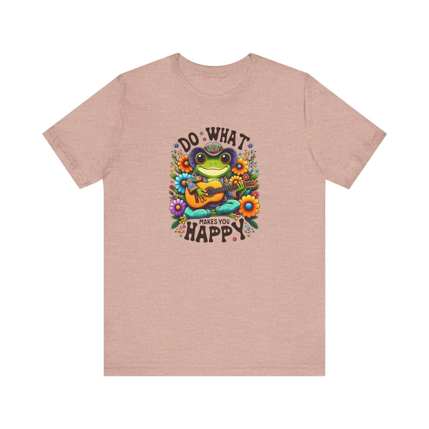 Do What Makes You Happy Frog T-Shirt - Cute Motivational Tee - Goateez Style