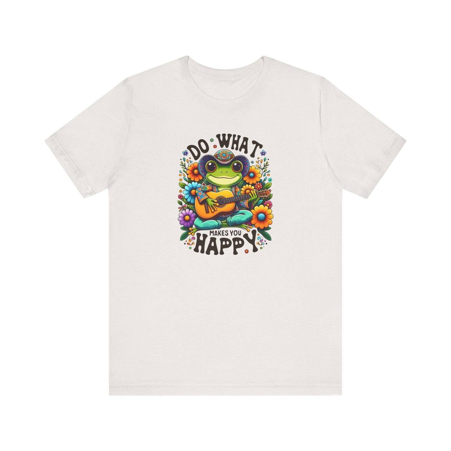 Do What Makes You Happy Frog T-Shirt - Cute Motivational Tee - Goateez Style