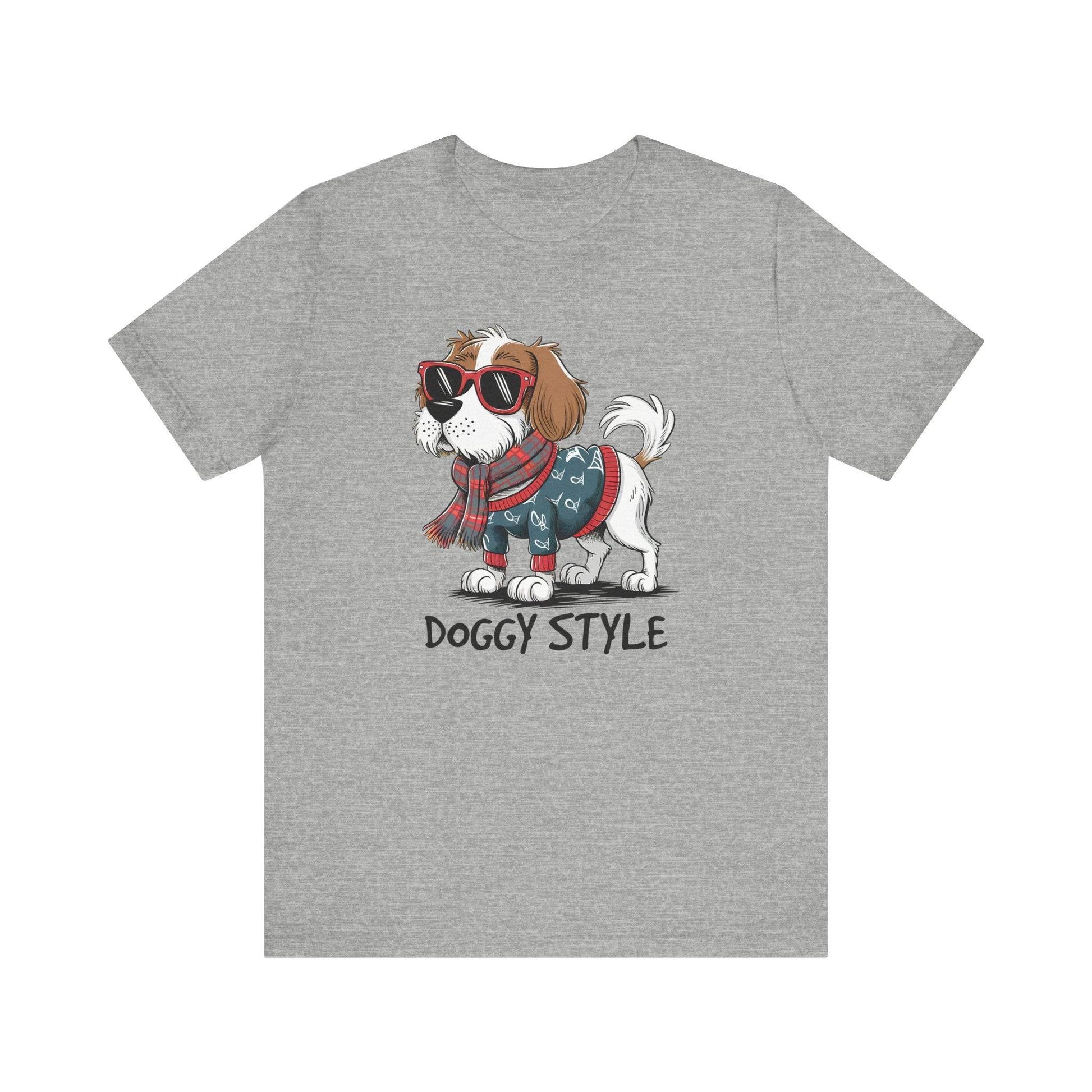 Doggie Style T-Shirt - Funny Pun Graphic Tee - Goateez Style