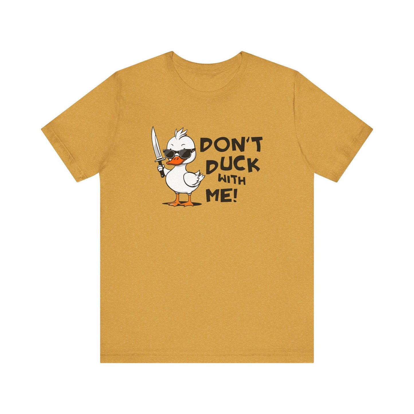 Don't Duck With Me Funny Duck Graphic T-Shirt - Goateez Style