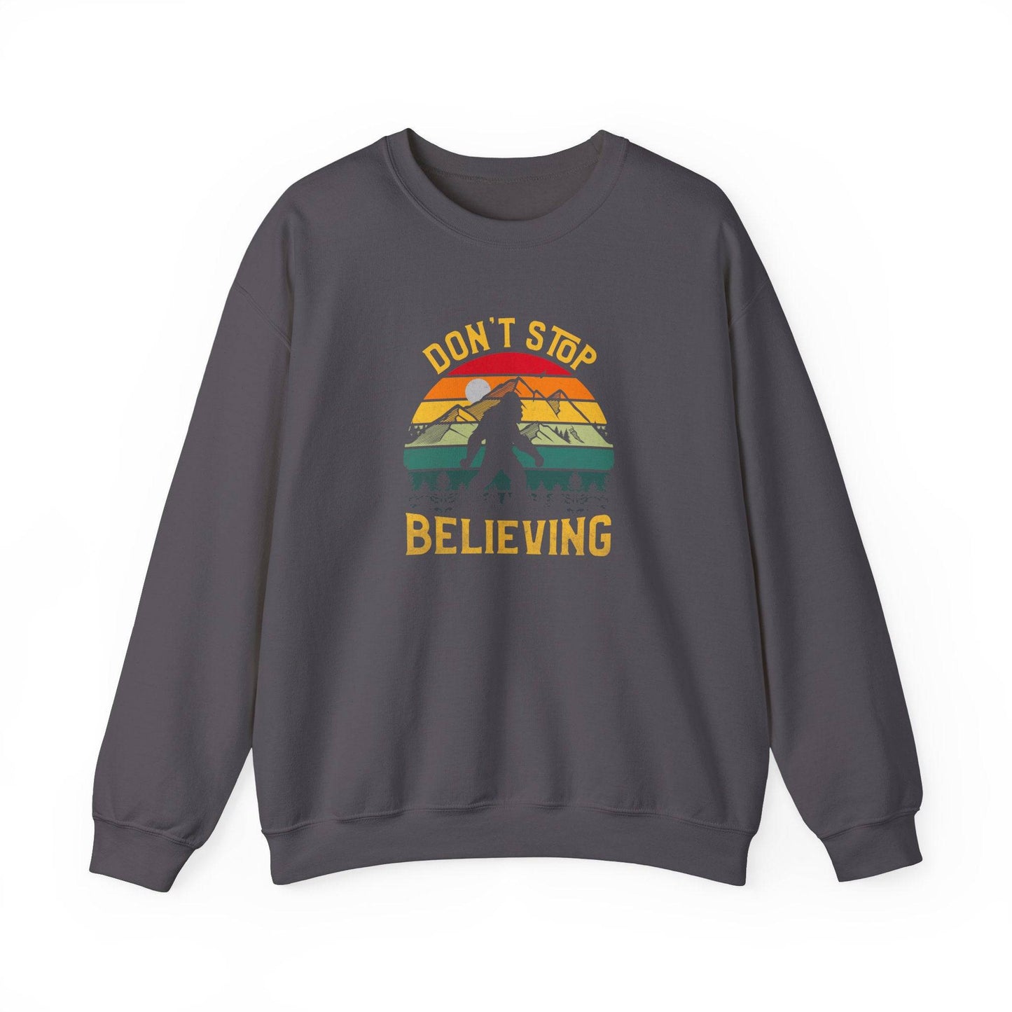 Don't Stop Believing Bigfoot Retro Sweatshirt - Goateez Style