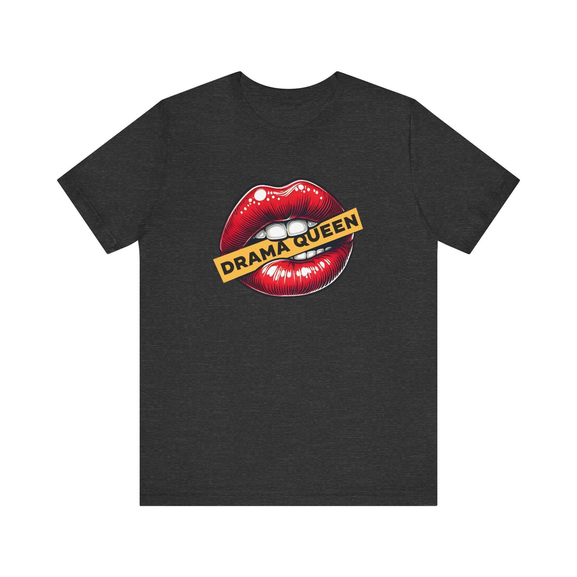 Drama Queen T-Shirt - Bold Lips Graphic Tee - Goateez Style