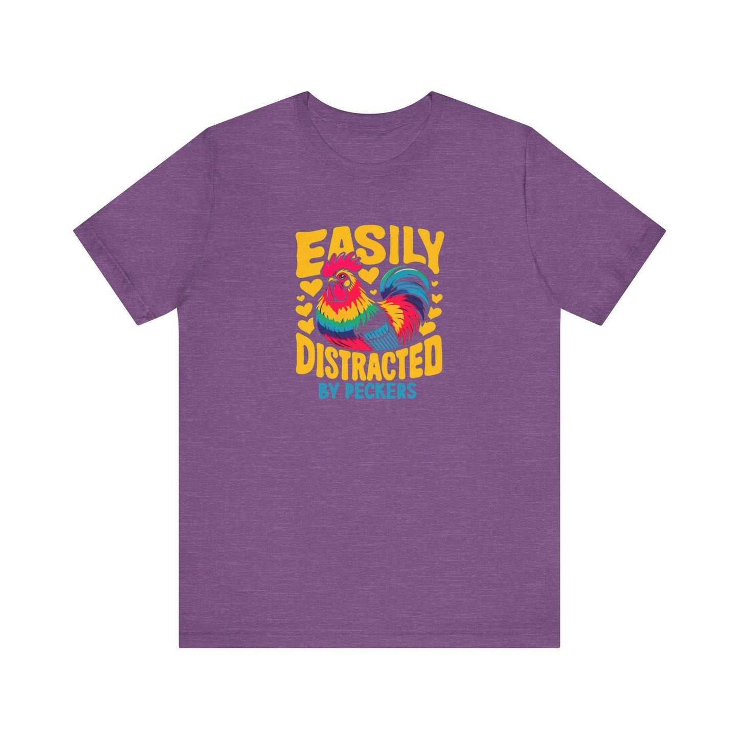 Easily Distracted By Peckers Funny T-Shirt | Hilarious Bird Lovers Tee - Goateez Style